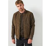 Boss Men's HBB Skiles100 Full Zipped Sweatshirt, Padded Front, Pockets Large Green