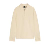 Boss Half-zip Cotton-blend Sweatshirt - Beige - Xxl