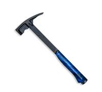 Boss Hammer 14 oz Blue Collar Steel Framing Hammer - Premium 4140 Steel - Built-In Squaring, Smooth Face - Made in the USA - BHBC14STS