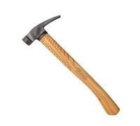 Boss Hammer 18 oz. Premium 4340 Steel Rip Claw Hammer - Tennessee Hickory Handle, Cerakote Finish, Milled Face - Made in the USA - BH18STHI16M