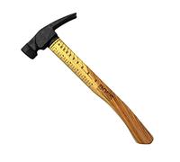 Boss Hammer 18 oz. Premium 4340 Steel Rip Claw Hammer with Tough Tennessee Hickory Handle - Cerakote, Rip Claw Design, Smooth Face - Made in the USA - BH18STHI16S