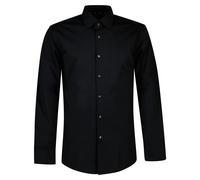 Slim-fit Shirt in Easy-Iron Stretch Cotton Poplin - male - Boss - Formal Shirts - Black - 3XL - Shirts 3XL