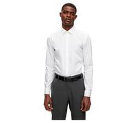 BOSS Slim-fit dress shirt in easy-iron stretch cotton - Style H-HANK-TUX1-DC-224, 50480093 White 15.5