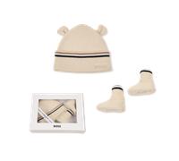 Boss - Hat And Slipper Set - New Beige - Unisex - 1 Month