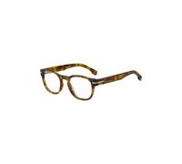 BOSS Havana-acetate optical frames with signature silver-tone detail - Style BOSS 1504WR95022, 58109325 Brown Patterned pcs.
