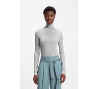 BOSS High-neck top in soft jersey - Style Elavu, 50550639 Light Grey XL