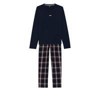 Boss Men's Holiday Set Cotton Long Sleeve Pyjama Set L Blue