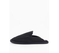 BOSS Mens Home Mule Microfibre Slippers with Rubber Sole Size 6 Black