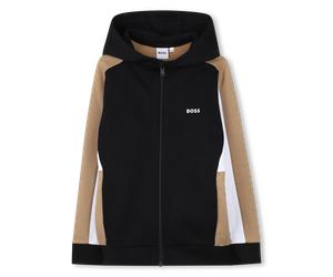 Boss - Hooded Cardigan - Black - Boy - 6 Years