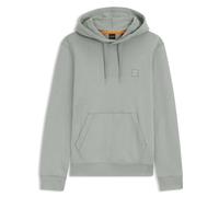 BOSS Hoodie Aus Baumwoll-terry Mit Logo-aufnäher Green