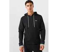 BOSS Hoodie Zone Regular Fit 3D Logo Zip Through Hoodie, Black, Size L, Men Black