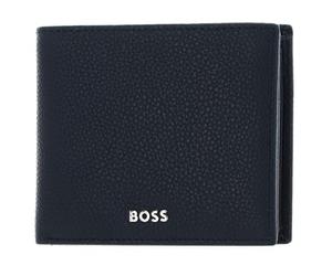 BOSS Hugo Classic Grained Wallet, Navy Blue, RFID, Men's Adult Wallet, Leather, Bi-Fold, 11.5 x 9.5 x 2 cm