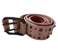 BOSS Hugo men pink leather studded belt pride casual fashion 50109291 DANIELITA (90)