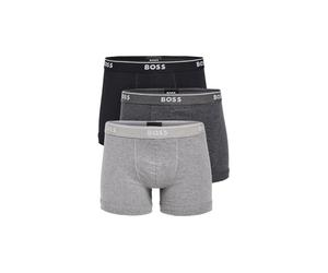 Boss Hugo Men's 3-Pack Cotton Boxer Brief, Multi Grey/Charcoal/Black, Large