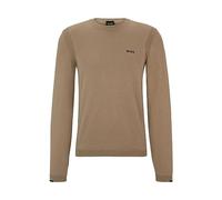 BOSS Hugo Mens Ever-X Perforated Cotton Blend Tipped Crew Golf Sweater