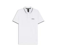 Boss Paddy Pro 10226584 Green Short Sleeve Polo White L Men