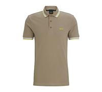 BOSS Hugo Mens Paddy Stripe Collar Cotton Golf Polo Shirt