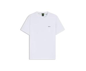 BOSS Hugo Men's Plain Short Sleeve Crewneck T-Shirt, White, S