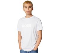 BOSS Hugo Men's Regular Fit Short Sleeve Cotton T-Shirt 50491706 | Men's basic clothing, crew neck, UPF 50 sun protection, casual style, comfortable fit, ideal for summer