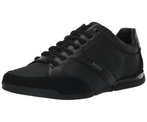 BOSS Hugo Men's Saturn Profile Low Top Sneaker, Black, 10 UK