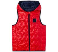 BOSS - Hugo Real Down unisex kids childrens teen Red & Blue Reversible water repellent down gilet coat jacket J26456/97E (as8, age, 14_years, 15_years, regular)