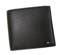 [BOSS] Hugobobos Men's Bifold Wallet, Ray Signature Stripe, Black, Coin Purse Included