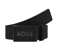 Boss Icon belt leather 95 cm gray