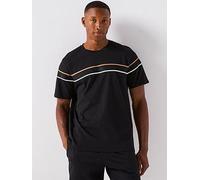BOSS Iconic Chest Tape Logo Loungewear T-Shirt - Black, Black, Size Xl, Men Black