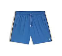 BOSS ICONIC SIGNATURE STRIPE AND LOGO SWIM SHORTS