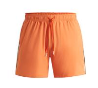 Boss Iconic Signature Stripe And Logo Swim Shorts | Orange | S, M, L, XL, XXL