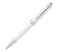 BOSS Iconic White & Chrome Ballpoint Pen