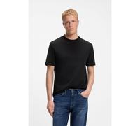 BOSS Interlock-cotton T-shirt with embroidered logo - Style Te_interlock, 50554790 Black