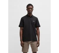 BOSS Mens Peinterlock Short Sleeve Polo Shirt Black XL