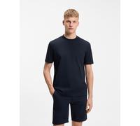 BOSS Interlock Short Sleeve T-Shirt Navy Blue - L
