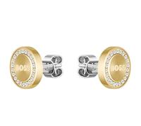 BOSS Iona Gold Tone Crystal Stud Earrings