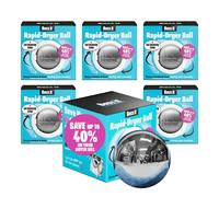 Boss It Rapid Dry Tumble Dryer Ball in Metallic Silver | Size: 6 Pack Boss It Metallic Silver 6 Pack