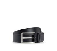 BOSS Italian-leather belt with brushed silver hardware - Style Erman-L_Sz35, 50491834 Black 40