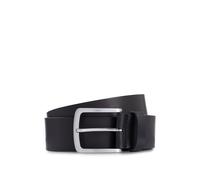 BOSS Italian-leather belt with logo-engraved buckle - Style Jor-V_Sz40, 50471321 Black 44