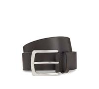BOSS Italian-leather belt with logo-engraved buckle - Style Jor-V_Sz40, 50471321 Dark Brown 42