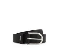 BOSS Italian-leather belt with logo keeper - Style Scarlet-A-BOSS_Sz25, 50553383 Dark Brown 30