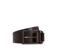 BOSS Italian-leather belt with logo-trimmed keeper - Style Cole-Ant_Sz35, 50491852 Dark Brown 42