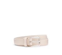 BOSS Italian-leather belt with pin buckle - Style Navya-W-St_Sz25, 50558768 Light Beige