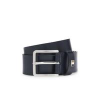 BOSS Italian-leather belt with signature-stripe keeper - Style Ther-Flag-E_Sz35, 50486839 Dark Blue 42