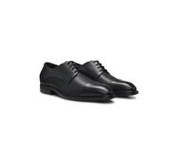 BOSS Italian-made Derby shoes in grained leather - Style P-Winslow_Dr_buctgr, 50579601 Black 8.5