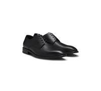 BOSS Italian-made Derby shoes in leather with ornamental stitching - Style Derrek_Derb_burb, 50536535 Black 9