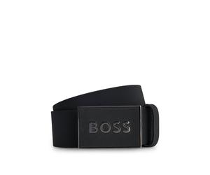 BOSS Italian-made leather belt - Style Boss_Icon-S1_Sz40, 50471333 Black 40
