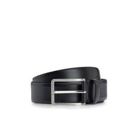BOSS Mens Erman-L Sz35 Italian-leather belt with engraved-logo buckle