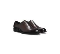 BOSS Italian-made Oxford shoes in burnished leather - Style Rill_Oxfr_ltp, 50534364 Dark Brown 10