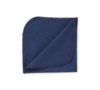 BOSS Italian-made pocket square in melange cotton - Style L-PK.STICH CM35-254, 50551501 Blue pcs.