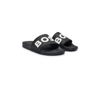 BOSS Italian-made slides with raised logo - Style Kirk_Slid_rblg_N, 50498241 Black 13
